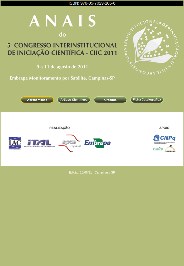 5º CIIC 2011 (ISBN: 978-85-7029-106-6)
