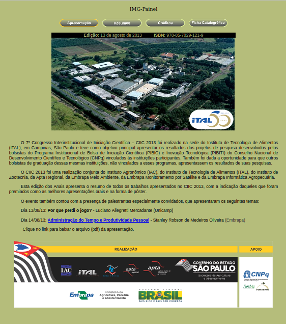 7º CIIC 2013 (ISBN: 978-85-7029-121-9)
