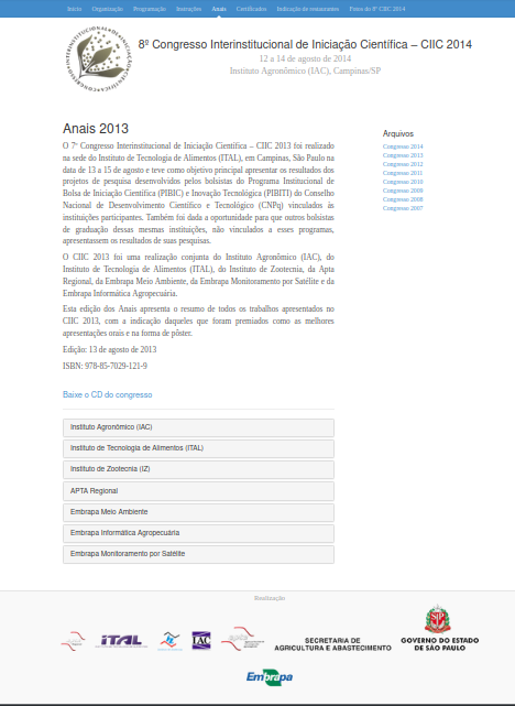 8º CIIC 2014 (ISBN: 978-85-7029-127-1)